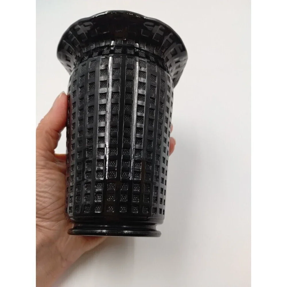 Vintage Ebony Black  Vase 5.5
